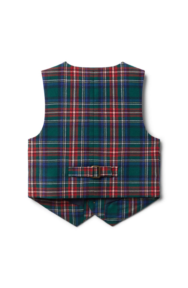 Janie and Jack The Tartan Vest, Alternate, color, Green