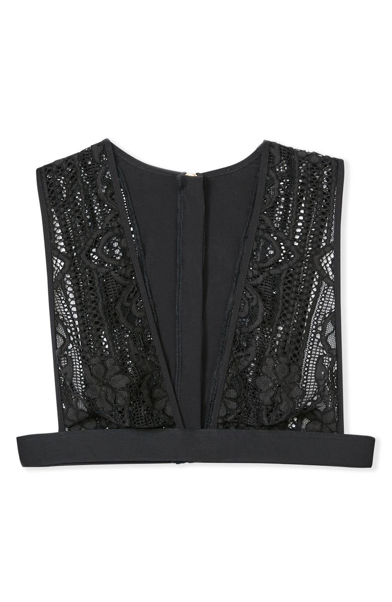 Etam Tentation Classique Lace Bralette, Alternate, color, Black