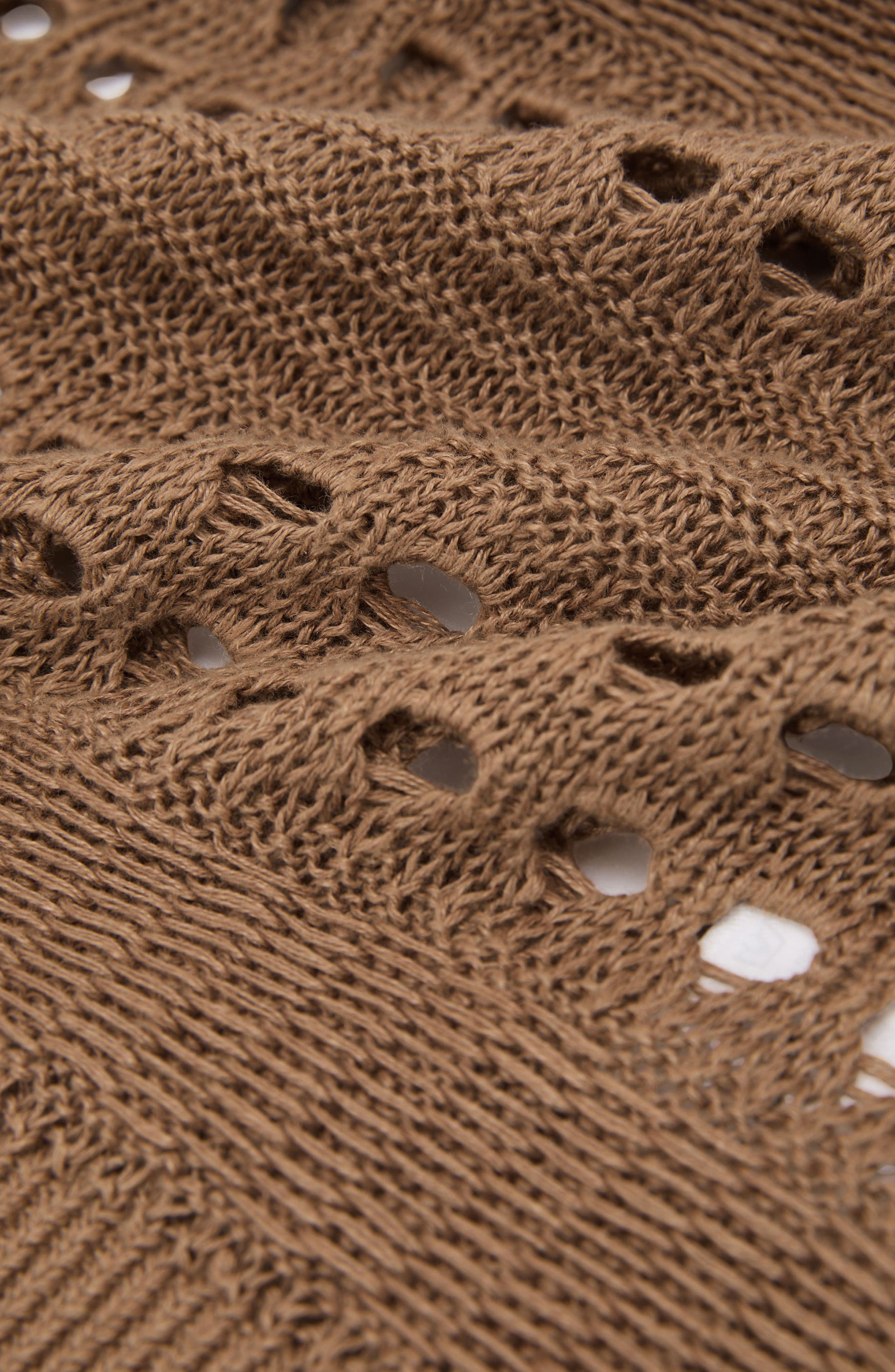 Reiss Chloe Linen Openwork Sweater — фото 5