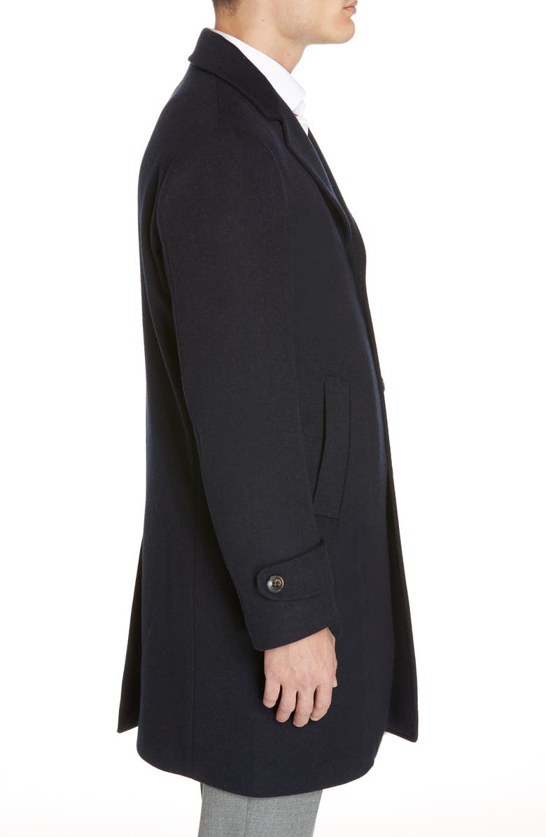 Eleventy Trim Fit Wool & Cashmere Car Coat, Alternate, color,