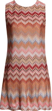 Missoni Chevron Stripe Sleeveless Knit Minidress