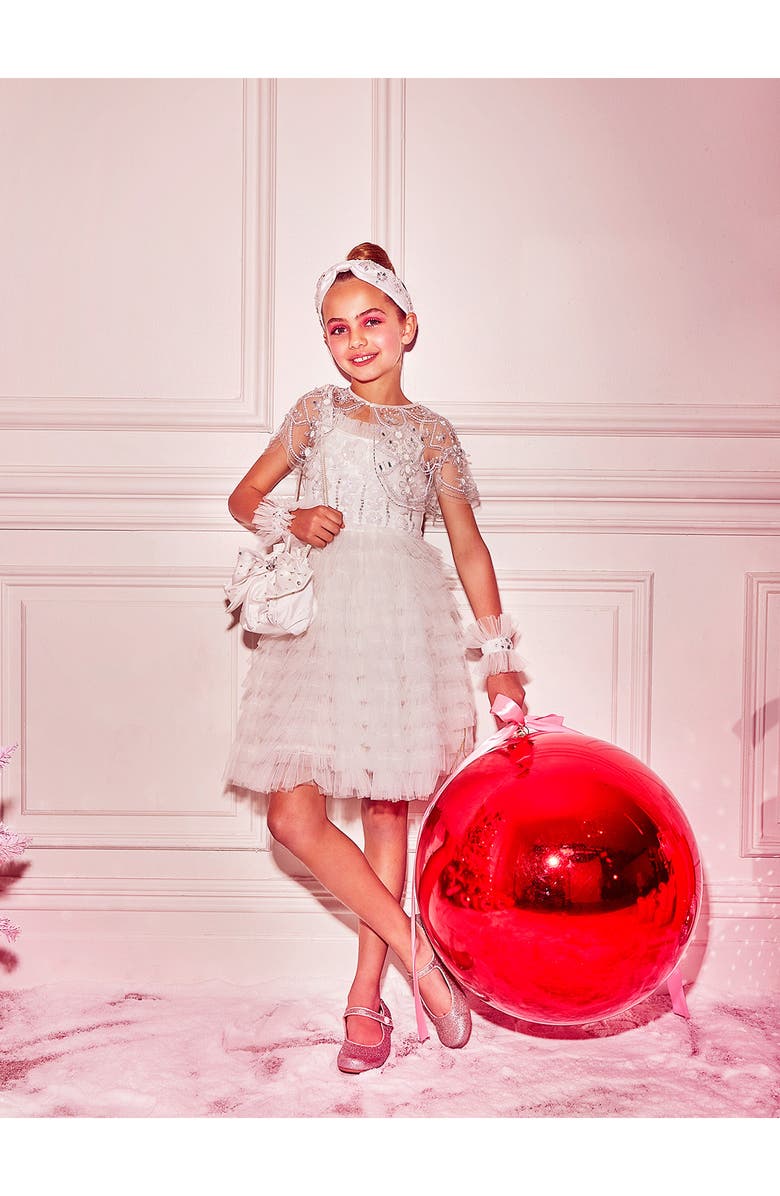 Tutu Du Monde Kids' Dasher Imitation Pearl Tulle Party Dress, Alternate, color, 