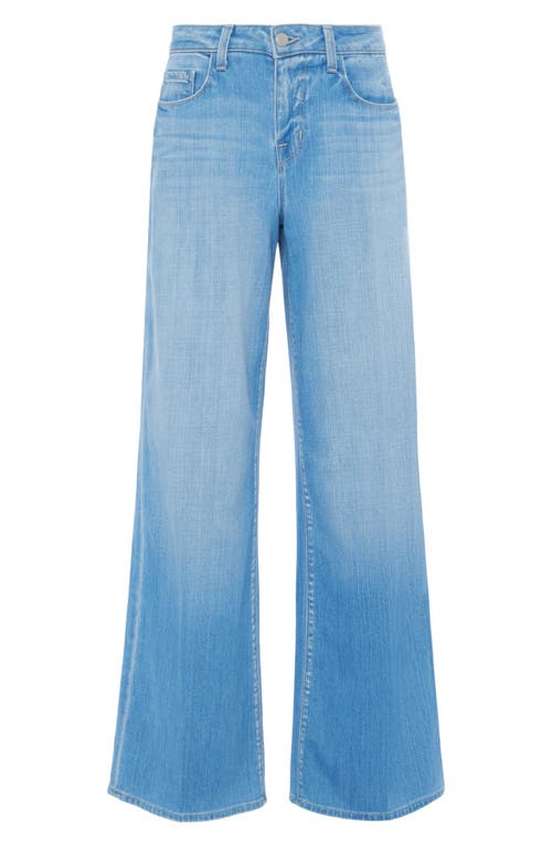 L Agence Alicent High Rise Sneaker Wide Leg Jeans In Havana In Bayview