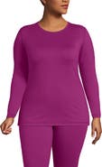 Lands' End Baselayer Cozy Thermaskin Crewneck Top