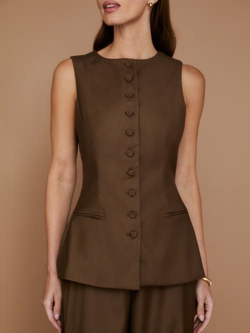 Six Stories Tailored Waistcoat In Brown