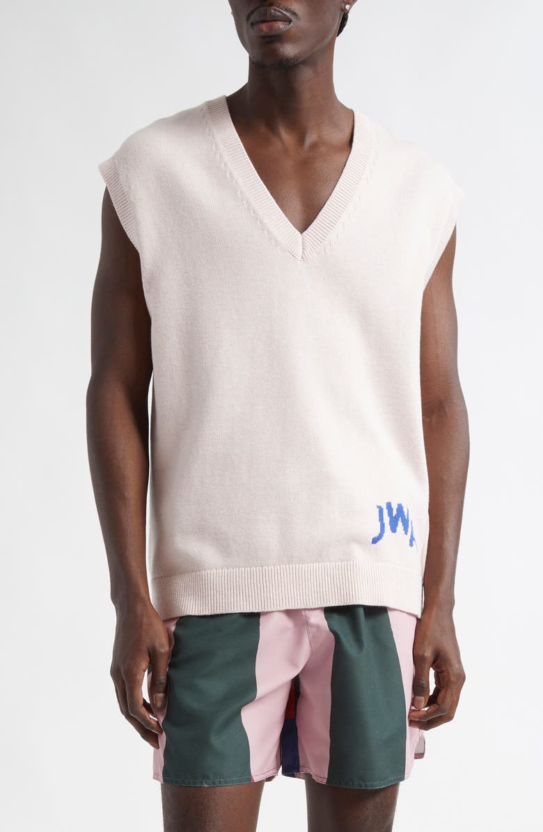 JW Anderson JWA Logo Sweater Vest, Main, color, 