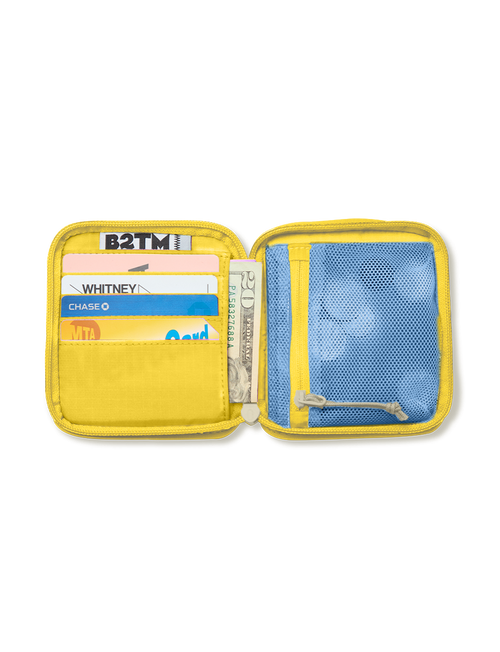 Baboon To The Moon Zip Wallet In Orange