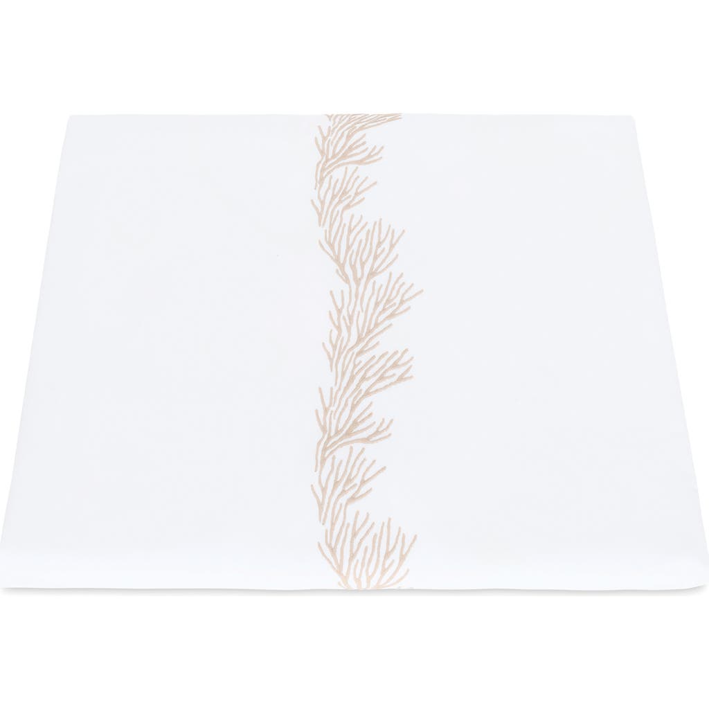 Matouk Atoll 520 Thread Count Cotton Percale Duvet Cover