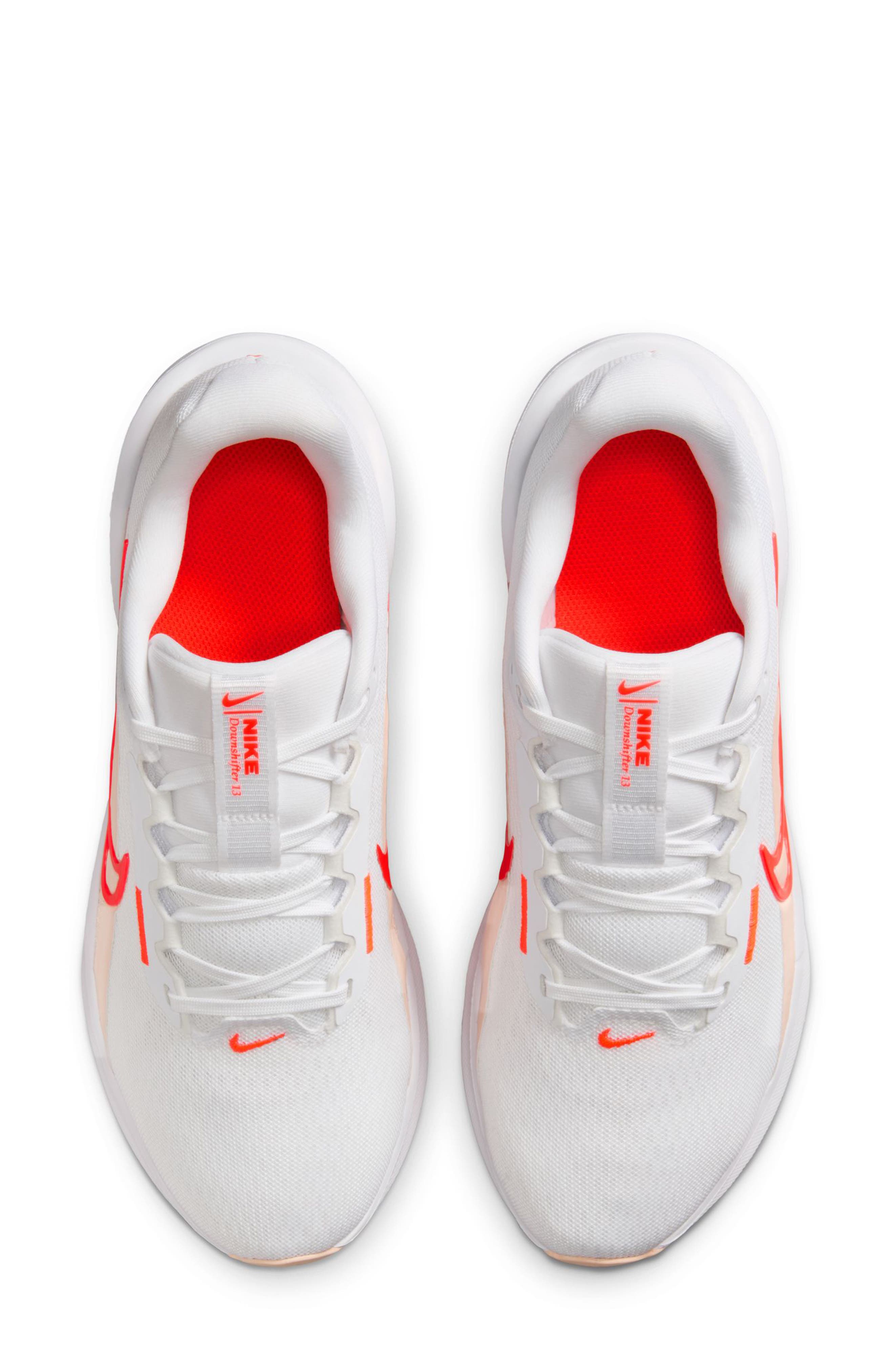 Nike Downshifter 13 Sneaker, Alternate, color, White/ Crimson/ Coral