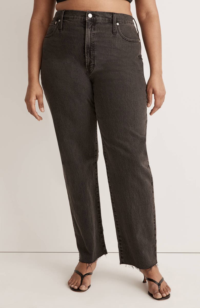 Madewell The Perfect Vintage High Waist Straight Leg Jeans, Alternate, color, Lunar Wash