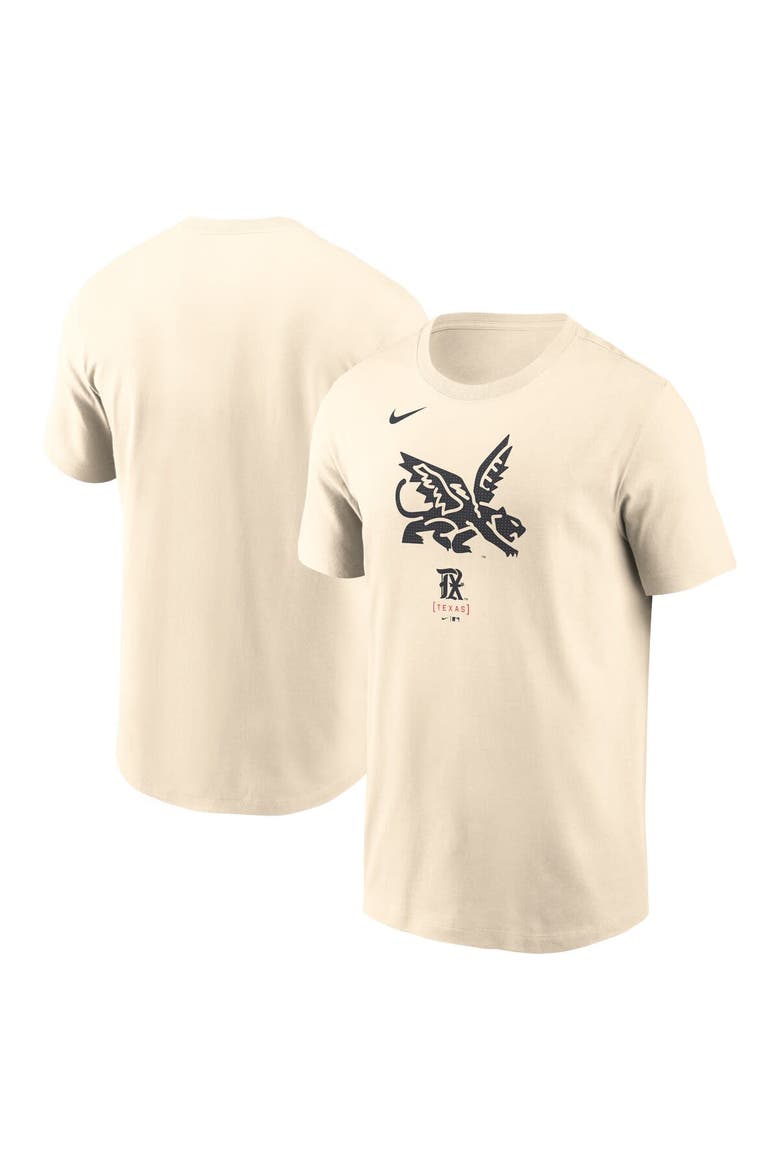 Men's Nike Cream Texas Rangers City Connect Large Logo T-Shirt, Main, color, Cream