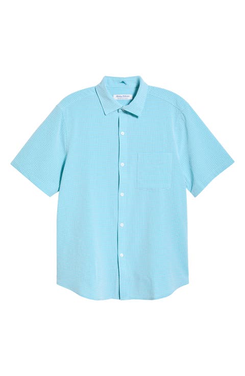 Bahama Coast Sintra Stripe IslandZone® Short Sleeve Button-Up Shirt
