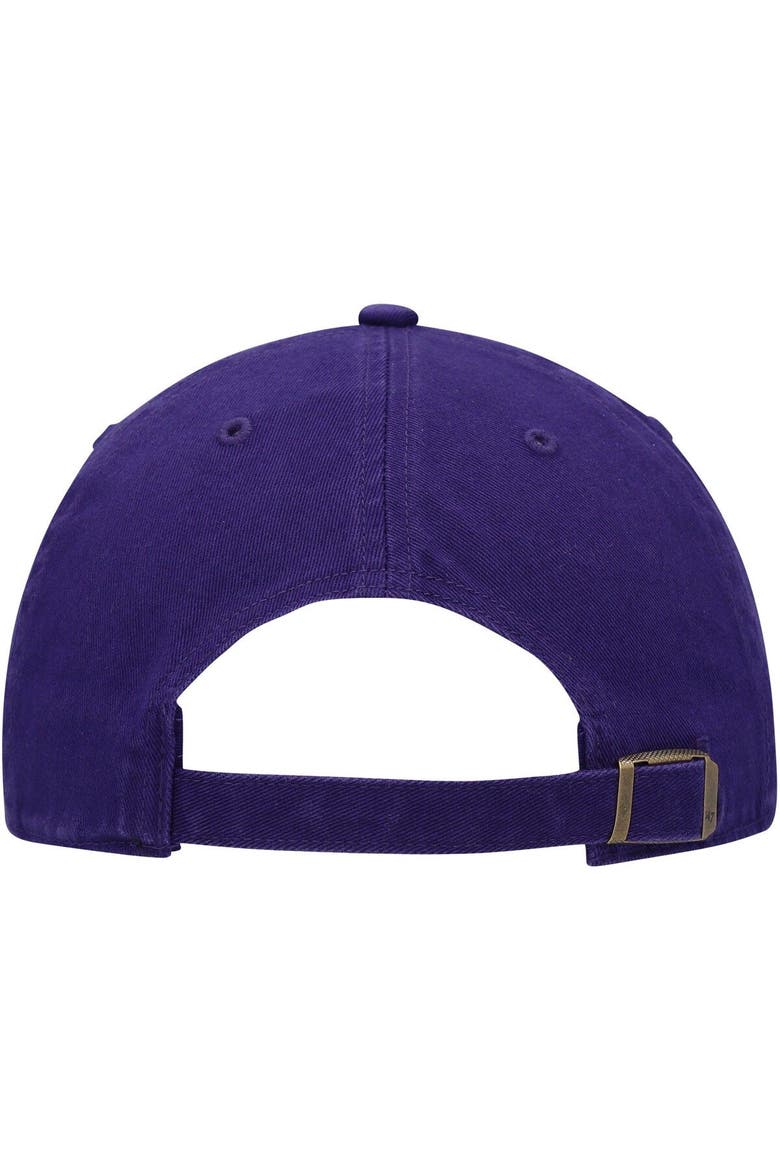Men's '47 Purple Arizona Diamondbacks Logo Cooperstown Collection Clean Up Adjustable Hat, Alternate, color, Purple