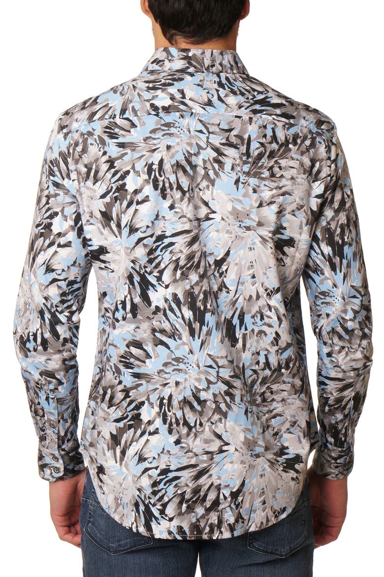 Buron Long Sleeve Woven Shirt, Alternate, color, BLUE