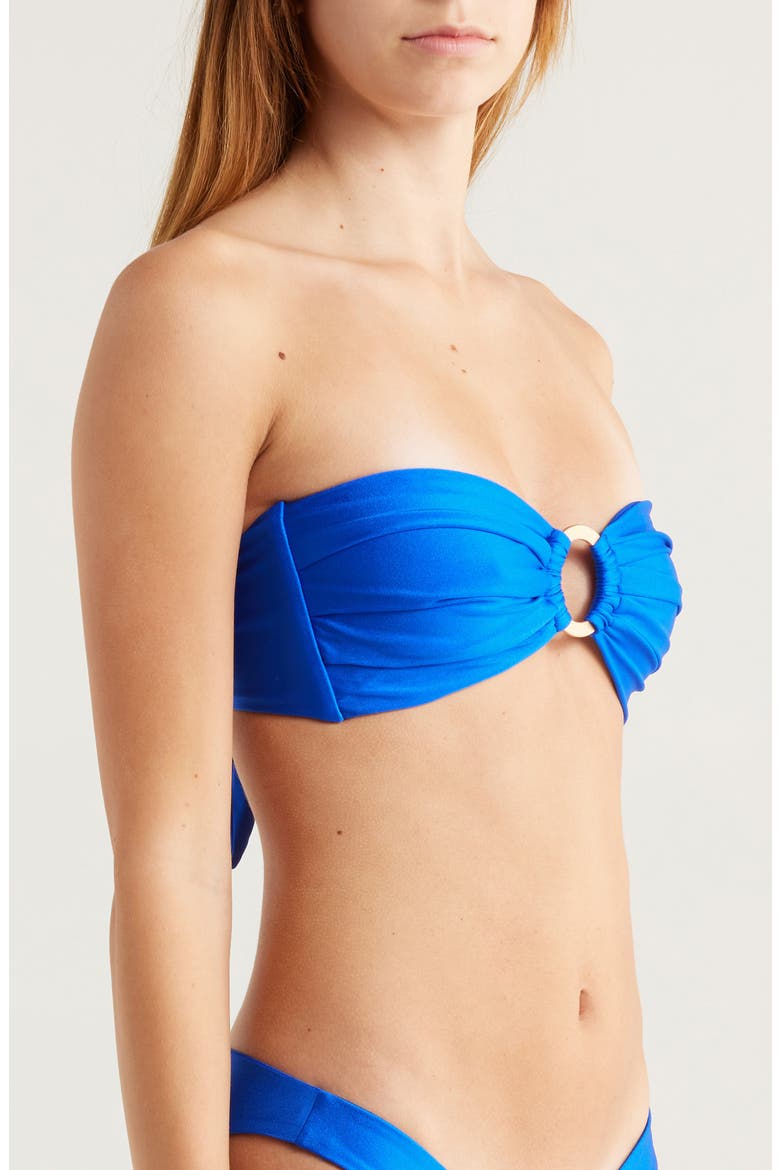 Strapless O-Ring Bikini Top, Alternate, color, BLUE LAGOON