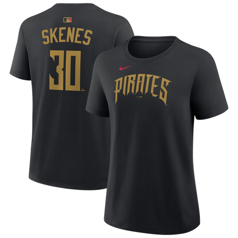 Women's Nike Paul Skenes Black Pittsburgh Pirates 2026 City Connect Name & Number T-Shirt