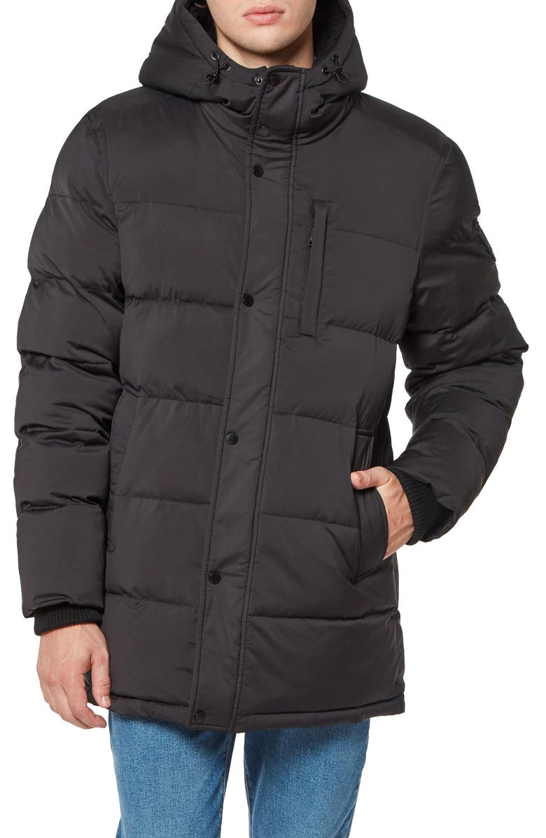 Vince Camuto Parka with High Pile Fleece Lined Hood, Main, color, 