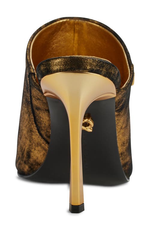 Donna Karan New York Donna Slide Sandal In Black/gold