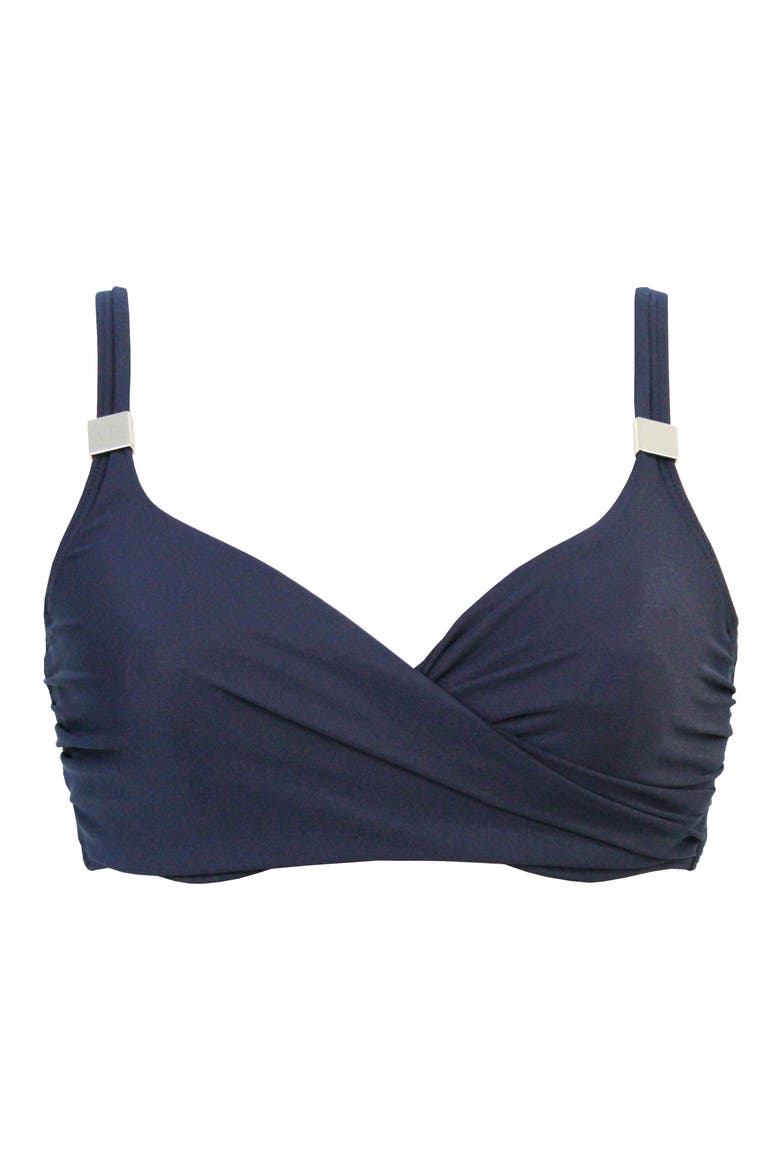 Surplice Underwire Bikini Top, Alternate, color, MDN