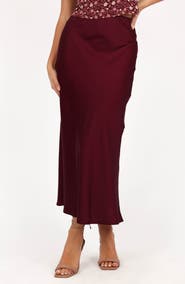 Petal & Pup Nellie Satin Maxi Skirt