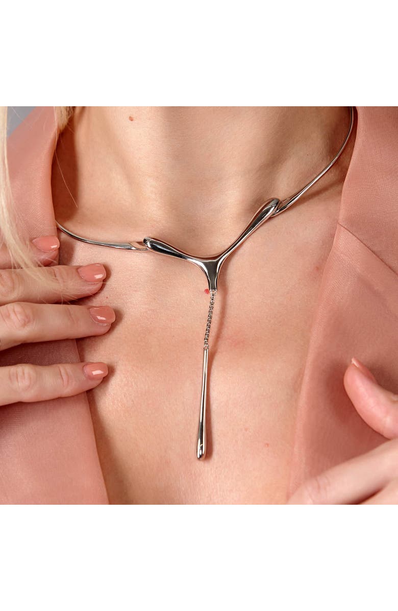 Lucy Quartermaine 1 Drop Necklace, Alternate, color, Sterling Silver