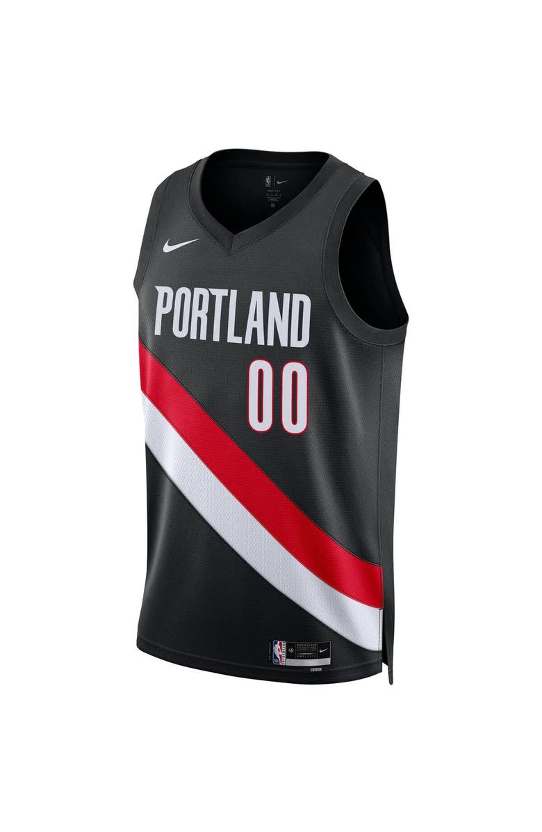 Nike Unisex Nike Scoot Henderson Black Portland Trail Blazers Swingman Jersey - Icon Edition, Alternate, color, 