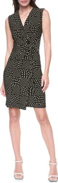 DKNY Sleeveless Surplice Dress