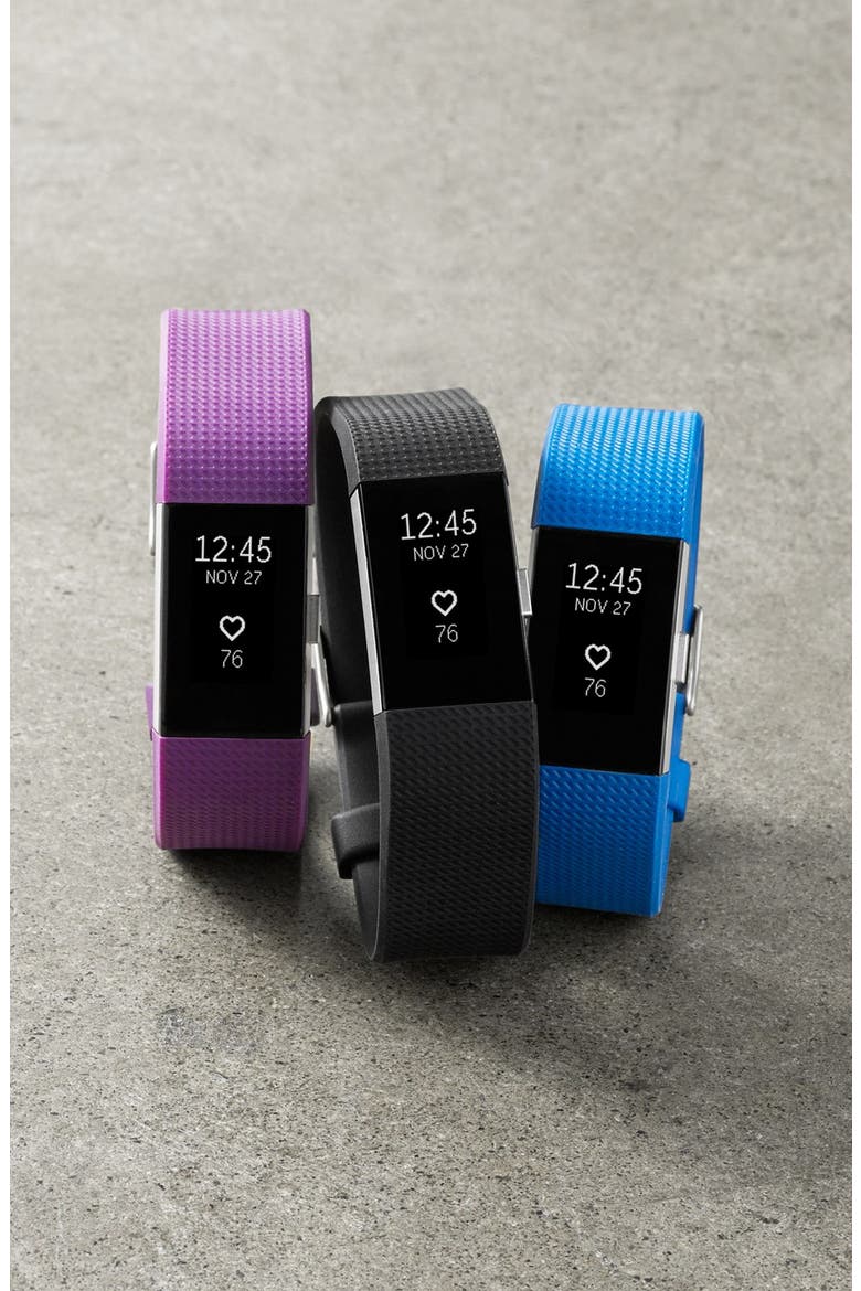 'Charge 2' Wireless Activity & Heart Rate Tracker, Alternate, color, PLUM