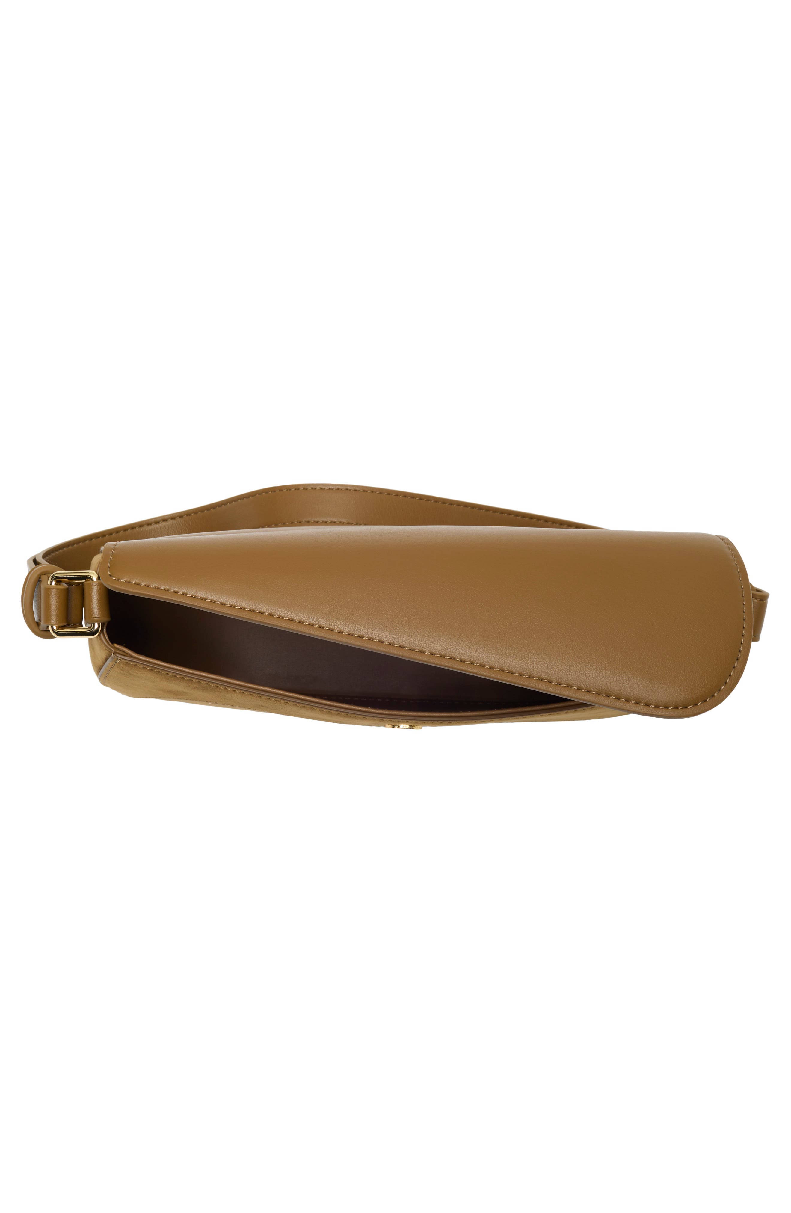 Addisyn Faux Suede Panel Shoulder Bag, Alternate, color, OLIVE