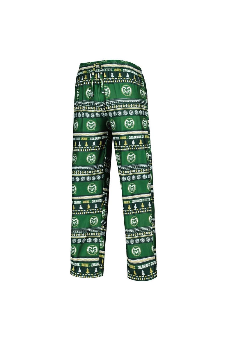 Men's Concepts Sport Green Colorado State Rams Swivel Long Sleeve T-Shirt & Pants Sleep Set, Alternate, color, Green