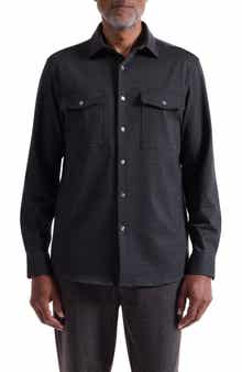 Bugatchi Knit Button-Up Shirt