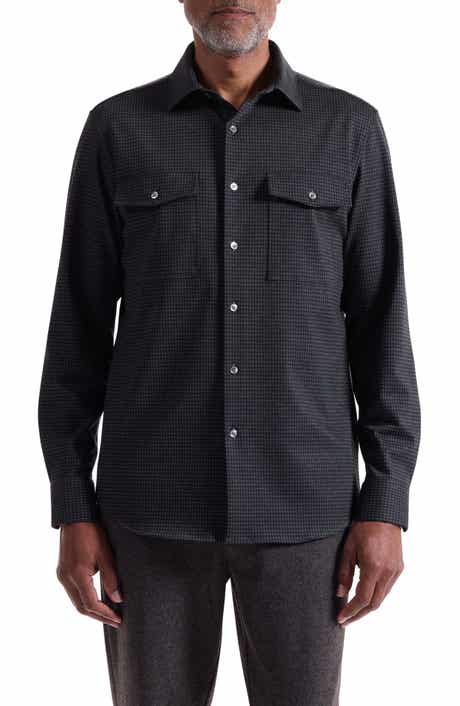 Bugatchi Knit Button-Up Shirt