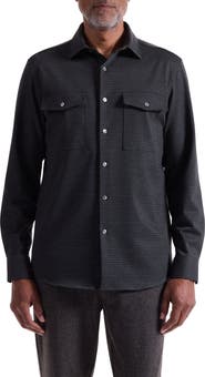 Bugatchi Knit Button-Up Shirt