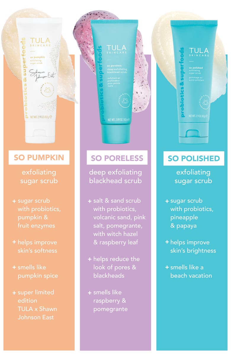 TULA Skincare x Shawn Johnson East So Pumpkin Exfoliating Sugar Scrub, Alternate, color, 