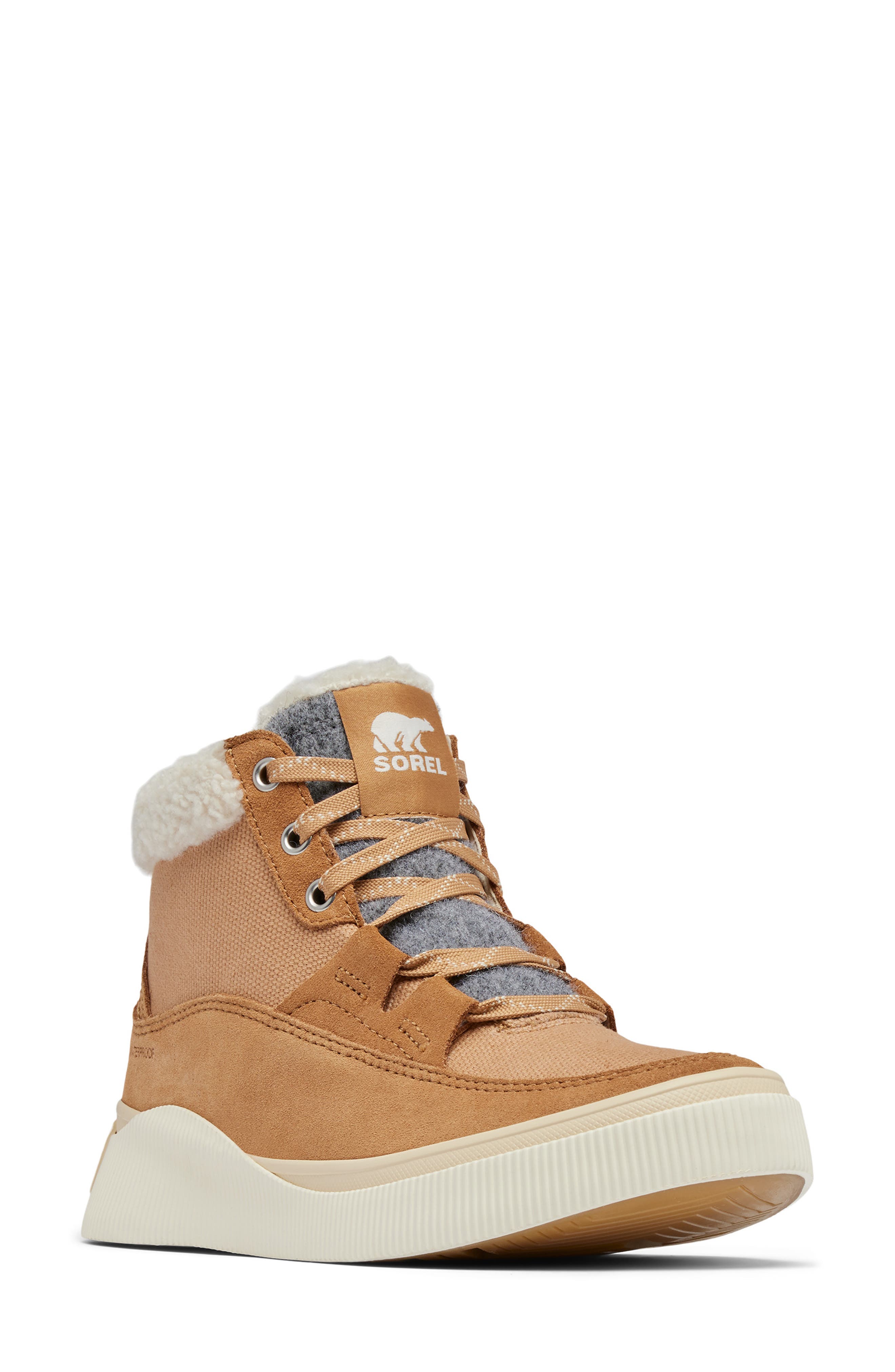 SOREL Out N About IV Waterproof Sneaker, Main, color, Tawny Buff/ Honey White