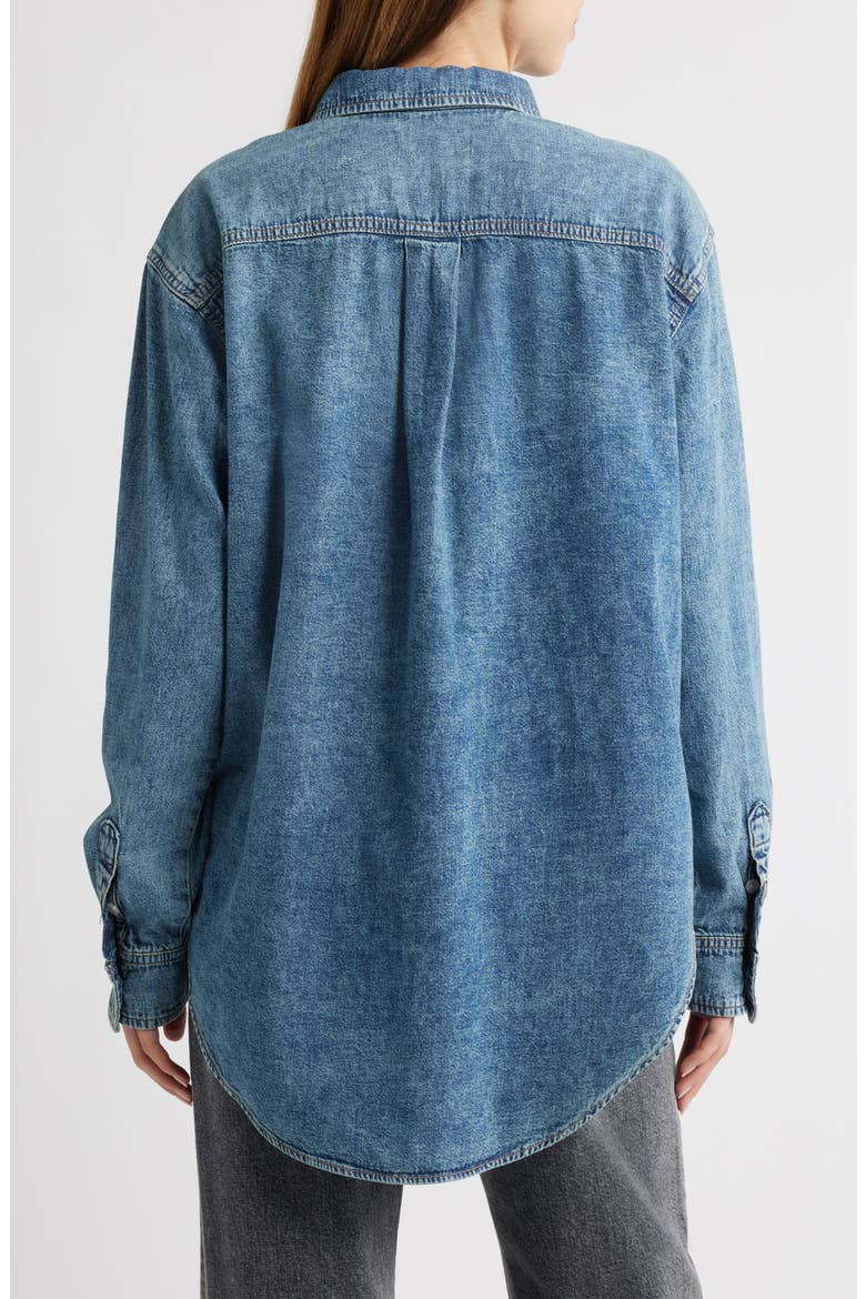 Easy Denim Shirt, Alternate, color, INDIGO762