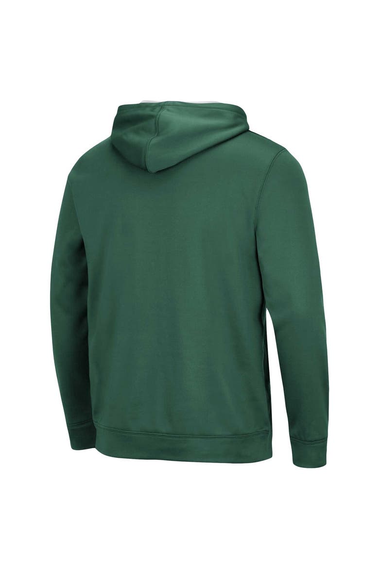 Men's Colosseum Green Michigan State Spartans Resistance Pullover Hoodie, Alternate, color, Green