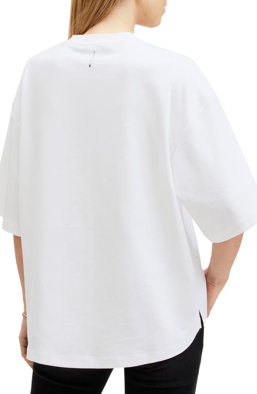 Allsaints Poster Boyfriend Cotton Graphic T-shirt In White