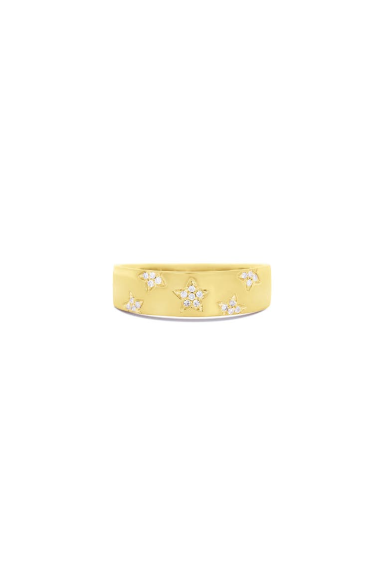 Diamond Starry Night Band, Main, color, Yellow Gold