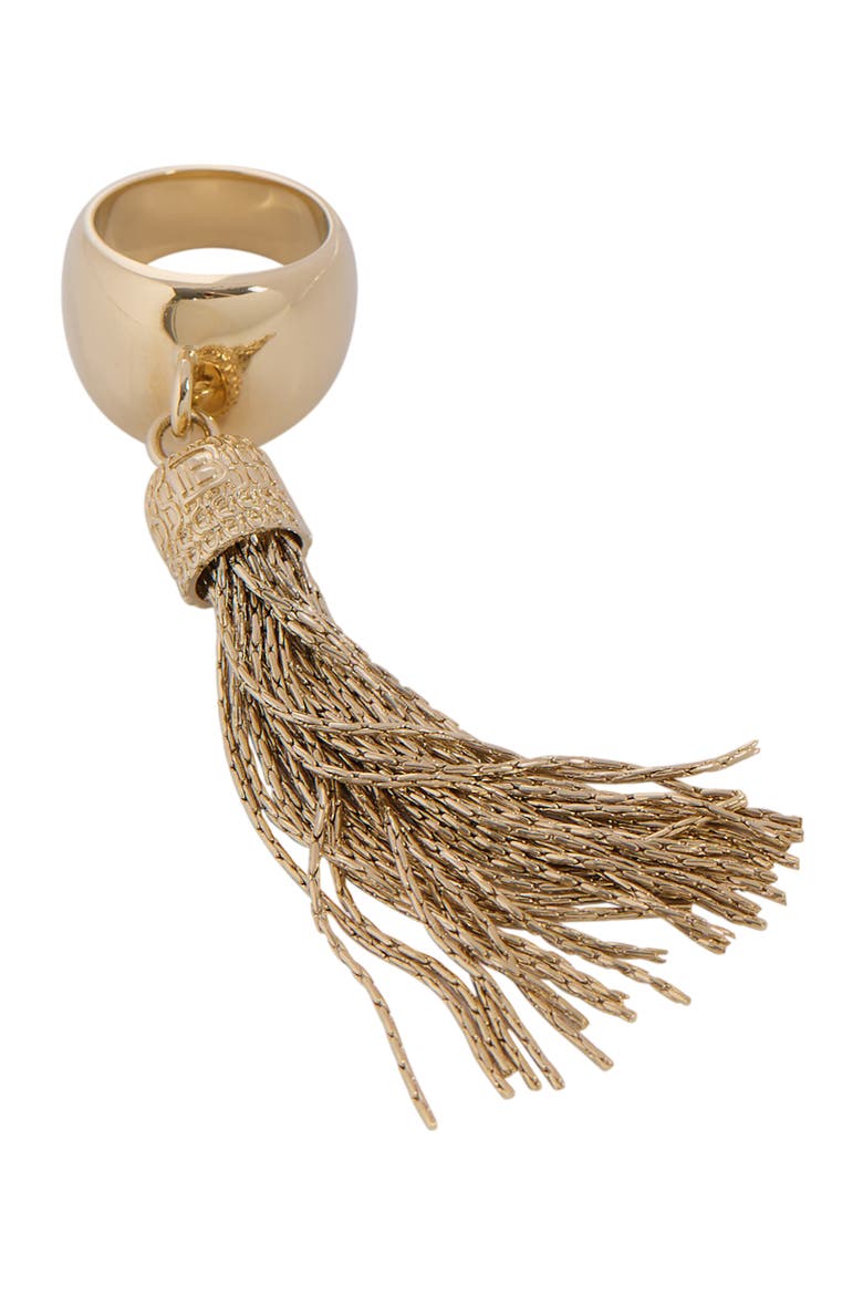 Brass Tassel Ring, Alternate, color, gold