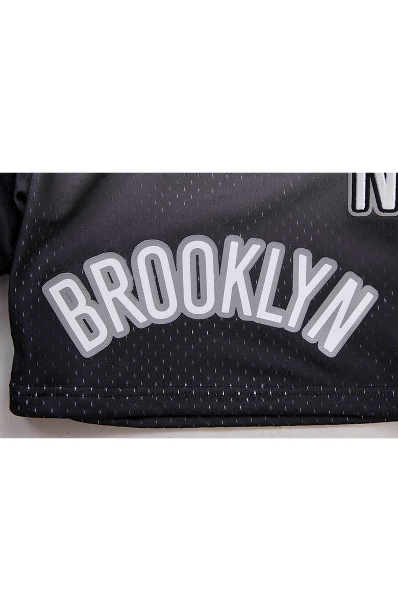 PRO STANDARD Men's Pro Standard Black/Gray Brooklyn Nets Ombre Mesh Shorts, Alternate, color, Purple