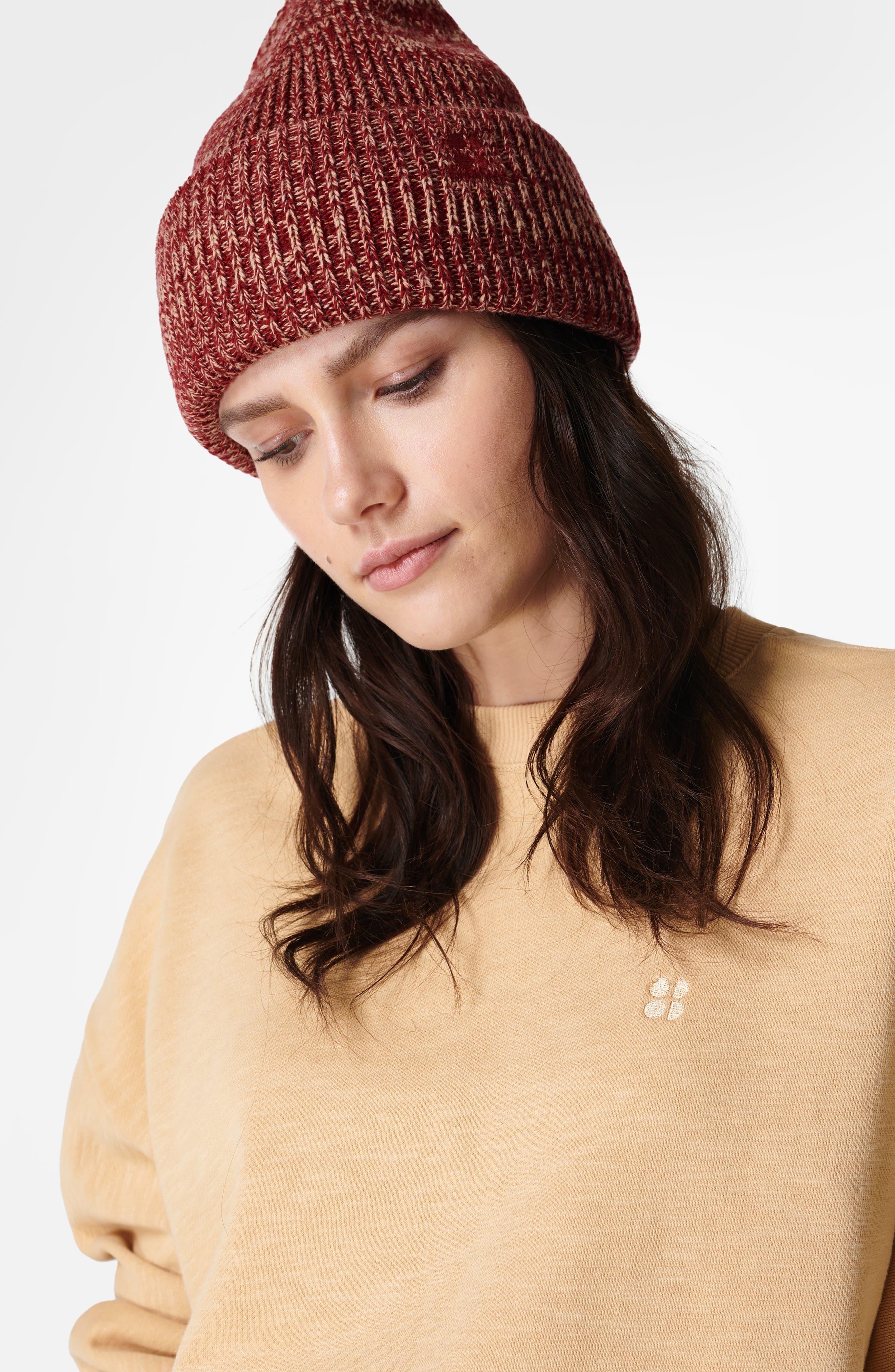 Sweaty Betty Textured Merino Wool Blend Beanie (Women) | Nordstrom