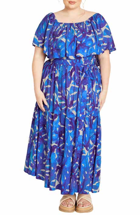 Boardwalk Off the Shoulder Midi Dress
