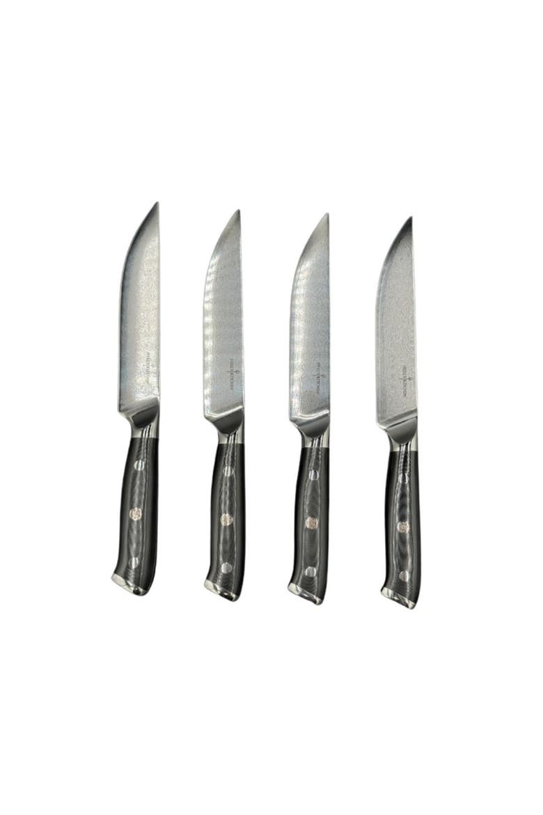 5" Steak Knife 4 Piece Set, Main, color, Black