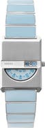BREDA Pulse Tandem Stainless Steel Bracelet Watch, 26mm