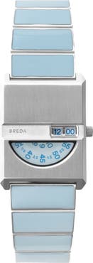 BREDA Pulse Tandem Stainless Steel Bracelet Watch, 26mm