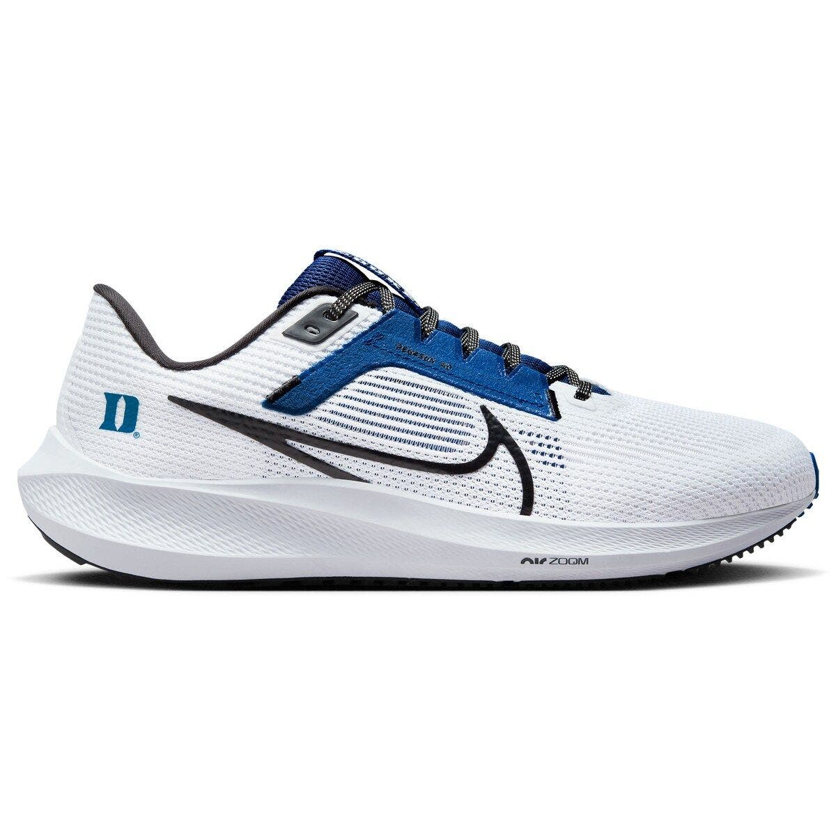 Nike Unisex Nike  White Duke Blue Devils Zoom Pegasus 40 Running Shoe, Alternate, color, 