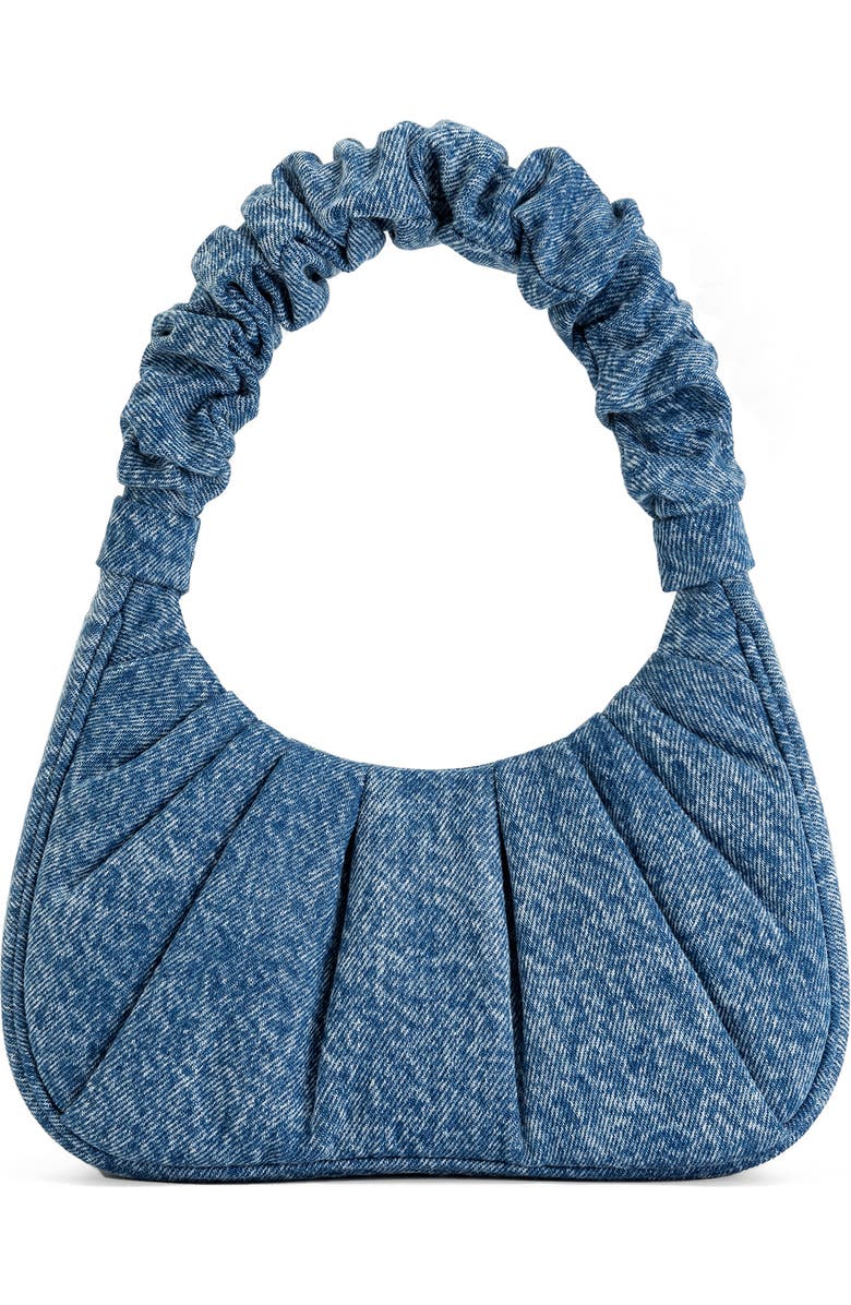 JW PEI Gabbi Ruched Faux Leather Hobo, Alternate, color, Blue