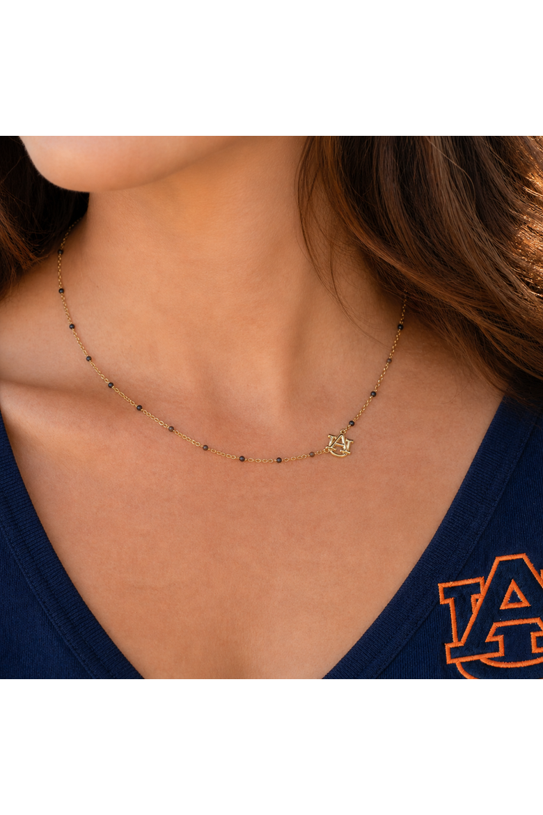 Auburn University Side Necklace, Alternate, color, Yellow Gold