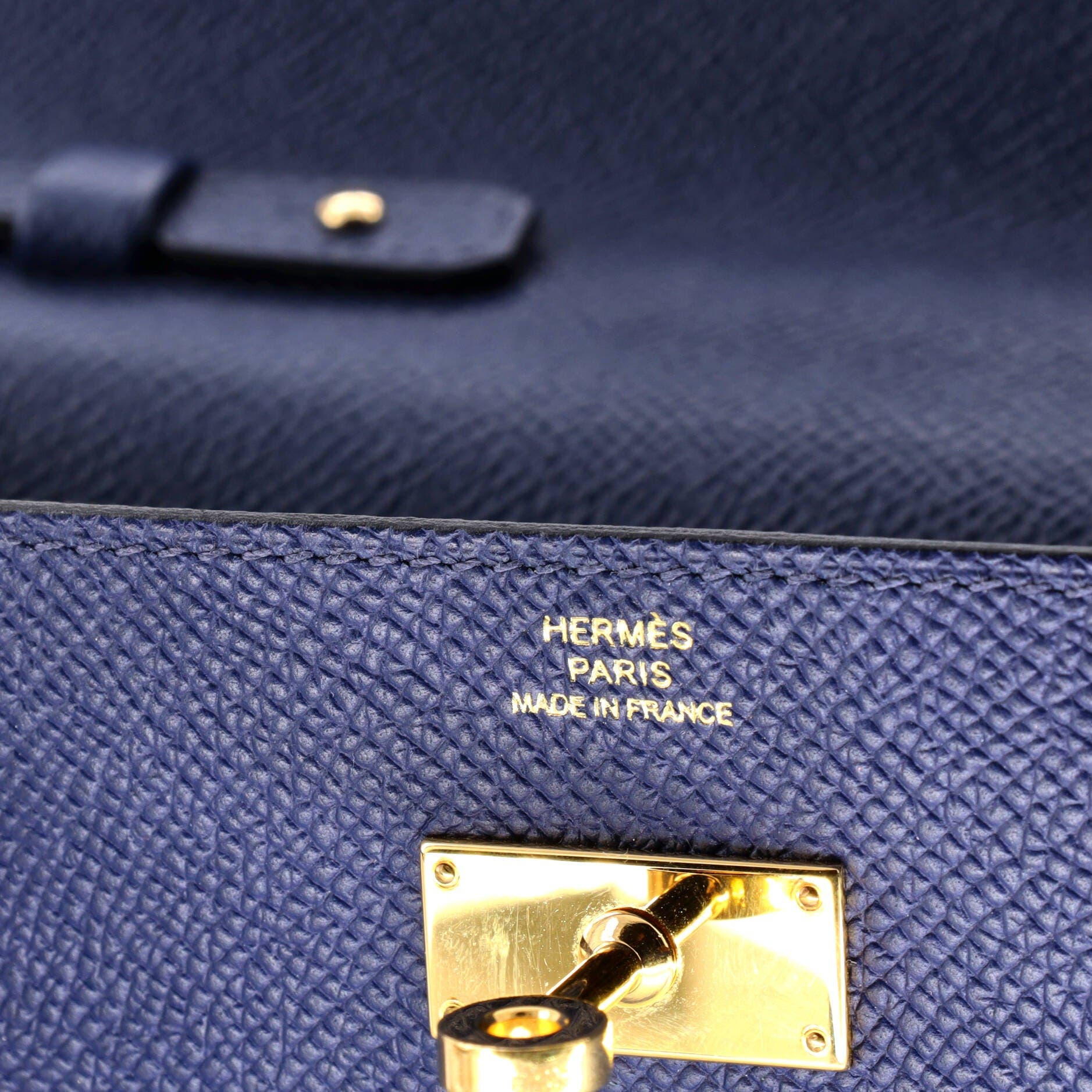 Pre-Owned Hermes Kelly To Go Wallet Epsom, Alternate, color, Bleu Saphir